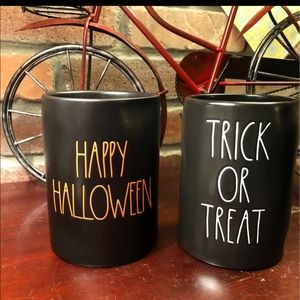 RAE DUNN HALLOWEEN CANDLEs Bundle HAPPY HALLoeen and TRICK OR TREAT Candles